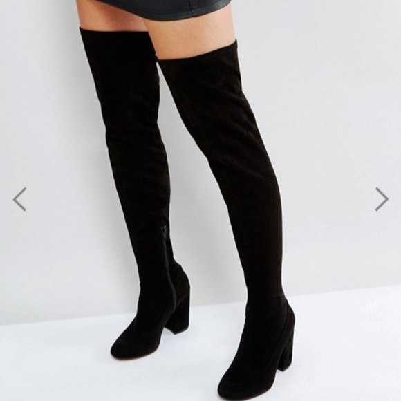 ASOS Shoes - Black Thigh High Over the Knee Boots